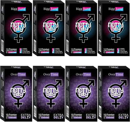 NottyBoy Ribbed, Contour, Dotted and Extra Time Delay Condom
