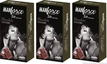 MANFORCE Chocolate Flavored Pack of 3 Condom