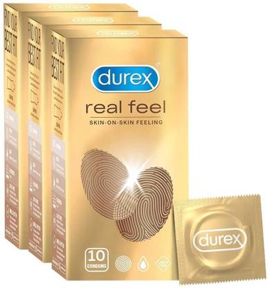 DUREX Real feel Condoms SKIN-ON-SKIN FEELING Condom