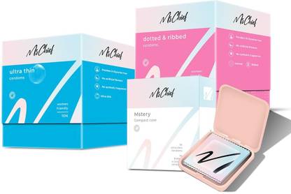 Mschief Dotted & Ribbed Condoms, Ultra Thin Condoms and Mstery Case Combo Condom