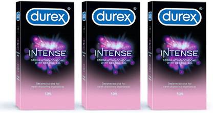 DUREX Intense Stimulating Condom (Pack of 3) Condom