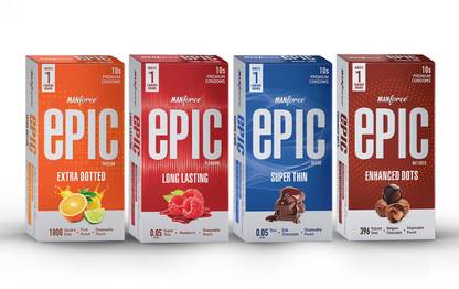 MANFORCE Epic Passion, Pleasure, Hot Dots, Desire Condom