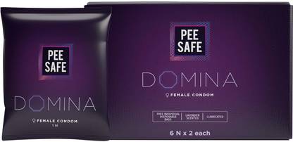 Pee Safe Domina Female - Pack of 12 | With Disposable Bags Condom