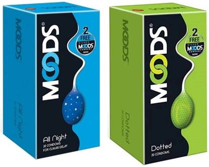 MOODS LuvStock All Night Climax Delay-Extra Time And Dotted Condom