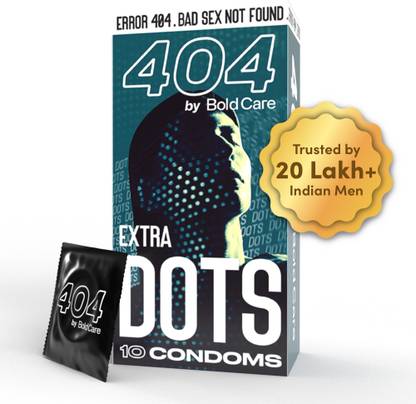 Bold Care 404 Extra Dots Condoms for Men - Elevate Pleasure with Every Touch Condom