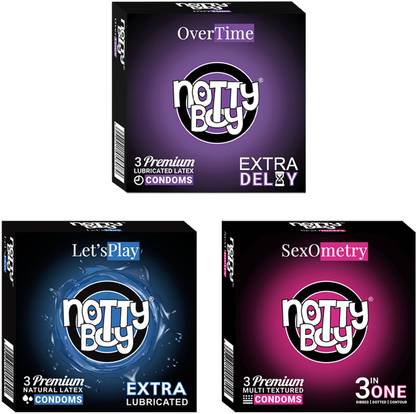 NottyBoy Performance Variety Pack Combo( 3sx3 - 9Pcs) Condom
