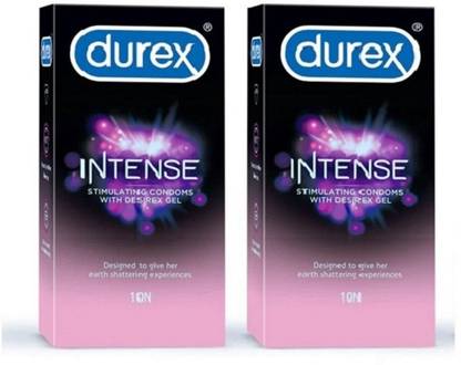 DUREX Intense Condoms for Men,Pack of 2 (20 Count) Condom