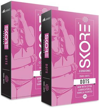 SKORE Dotted Condom 2 pack (20pcs) Condom