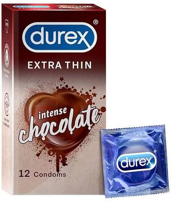 DUREX Extra Thin Intence Chocolate Flavoured Condoms Set of 1 Condom