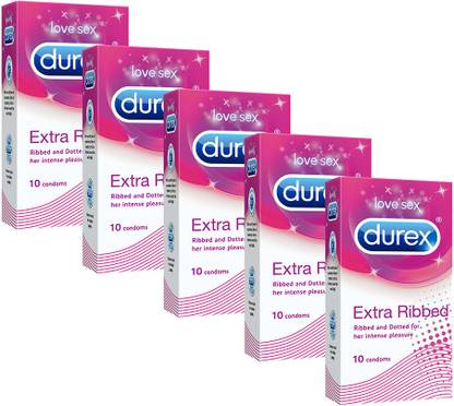 DUREX Extra Ribbed for intense pleasure Condom