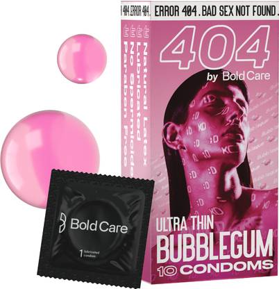 Bold Care 404 Super Ultra Thin Bubblegum Flavored For Men Condom