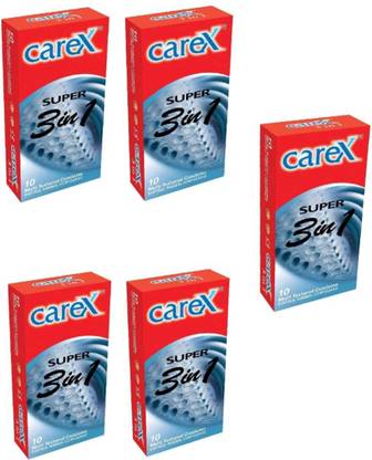 CAREX Super 3 in 1 ( Specially Designed For Enhancing ) Condom