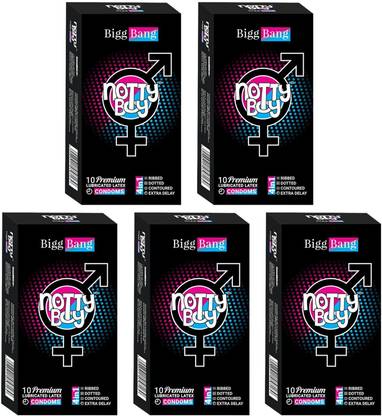 NottyBoy Ribbed and Dotted Multi Textured Long Lasting Condom