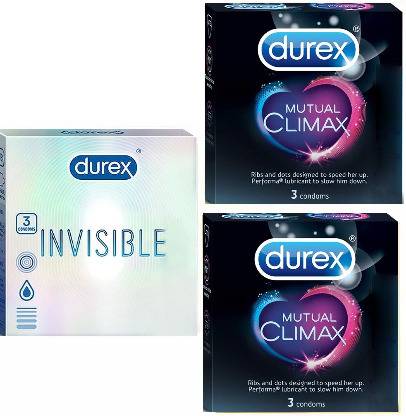 DUREX Invisible 3s + Climax 6s Condom