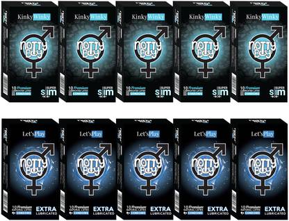 NottyBoy Extra Lubricated and Ultra Thin Plain Without Dotted Condom