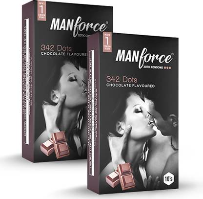 MANFORCE Wild 3 in 1, Chocolate Flavoured Condom