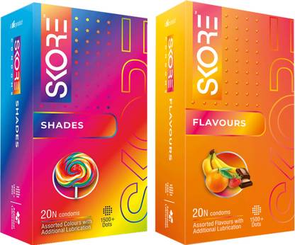 SKORE Shades And Flavours Condom
