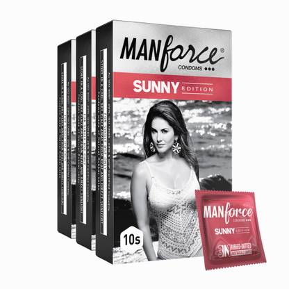 MANFORCE Ribbed & Dotted Sunny Edition Condoms - 3 x 10 Pieces Condom