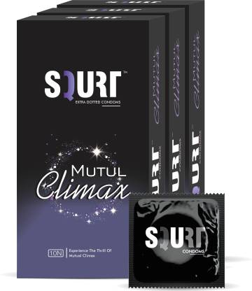 SQURT Mutual Climax Condom with 4.5% Benzocaine Condom