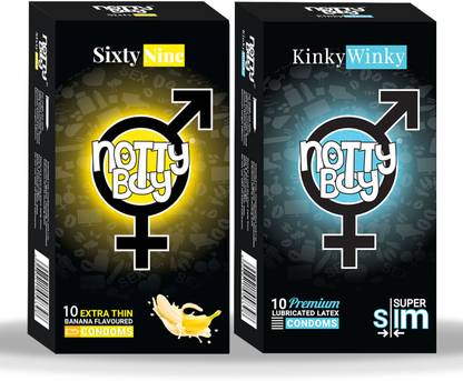NottyBoy Banana Flavoured And Ultra Thin Without Dotted Condom