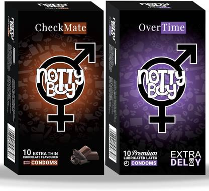 NottyBoy Extra Thin OverTime Delay and Chocolate Flavoured Condom