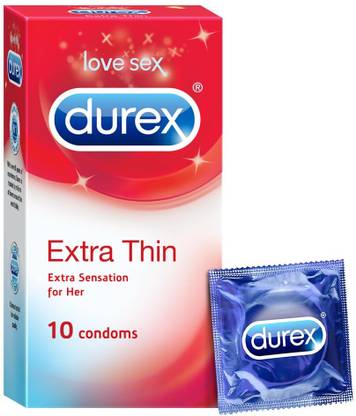 DUREX Extra Thin Condom for Extra Sensation Condom Condom