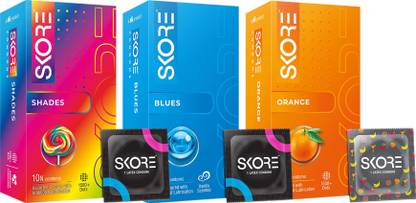 SKORE SHADES, BLUES AND ORANGE Condom
