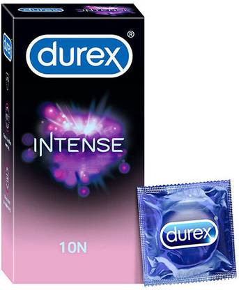 DUREX 10 Count | Dotted and Ribbed condom with Desirex gel Pack of 1 Condom