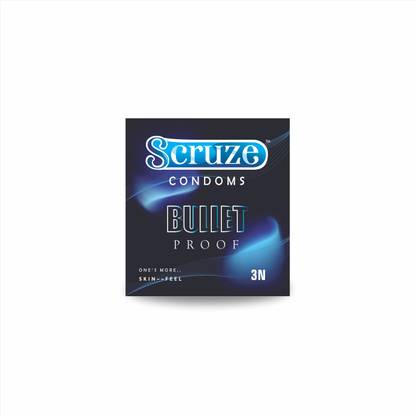 scruze Bullet Proof Condom 3's (Black Currant Flavour) Condom
