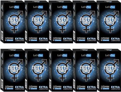 NottyBoy Honeymoon Package Lets Play Plain Texture Extra Lubricated Condom