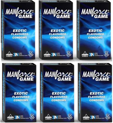 MANFORCE Game Exotic Flavoured Pack of 6 Men Condom
