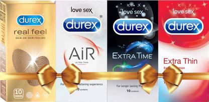 DUREX Real Feel , Air, Extra time & Extra Thin Condom