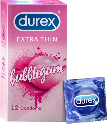 DUREX Bubblegum Flavoured Condoms - 12 Count Condom