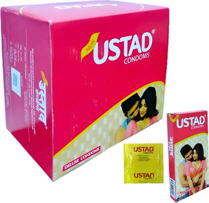 USTAD Natural Colored Plain Lubricated Electronically Tested with Reservoir Tip Combo Condom
