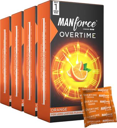 MANFORCE Condoms , Assorted Flavour ,10 x Pack of 4 Condom