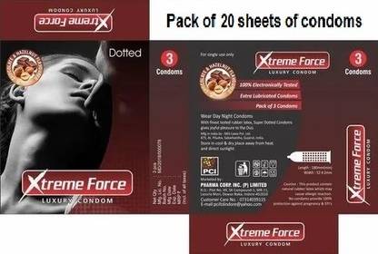 Krishna Store Xtreame force luxury condoms flavoured candoms Condom