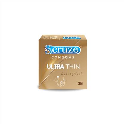 scruze ULTRA THIN 3'S (HAZLENUT FLAVOUR) Condom