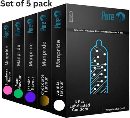 Pure M Extra Time Condoms for Men - 6 Count Condom