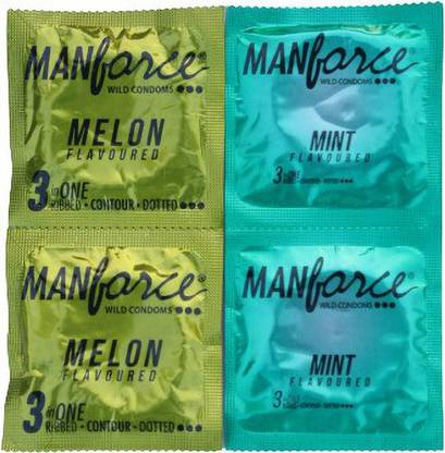 MANFORCE MELON, MINT FLAVOUR CONDOM SHEET Condom