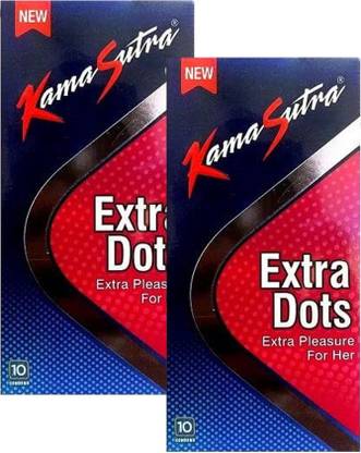 Kamasutra Extra Dots Condoms for Men 10 Count Condom