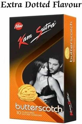 kamsutra Butterscotch dotted condom for men Condom