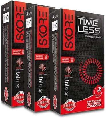 SKORE Timeless Condoms 3 pack (10pcs) Condom