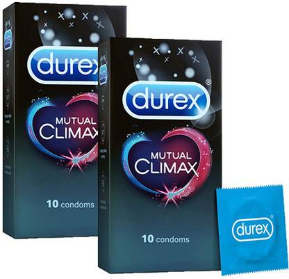 ड्यूरेक्स Mutual Climax Condoms for Men & Women - 10 Count Pack Of 2 कंडोम