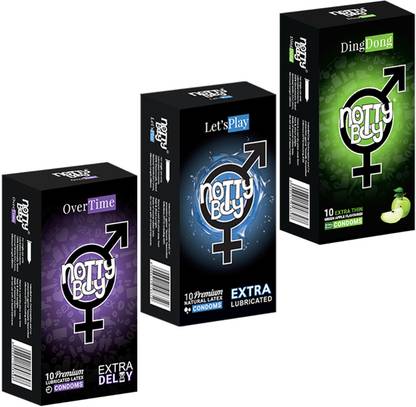 NottyBoy Extended Pleasure, Extra Lubricated and Flavoured Condom