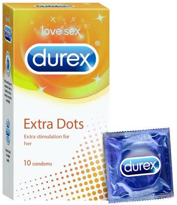 DUREX Extra Dotted Condoms for Men - 40 Count Condom