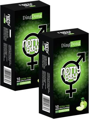 NottyBoy Extra Thin Green Apple Flavoured Condom