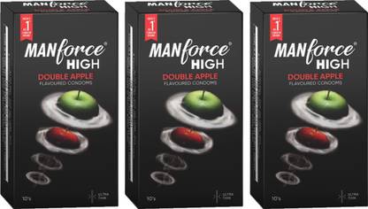 MANFORCE Double Apple Flavoured With Extra Dotted Condom