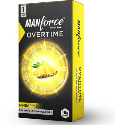 MANFORCE Overtime Pineapple 3in1 (Ribbed, Contour, Dotted) Condom