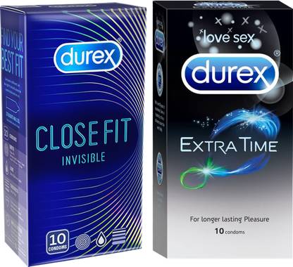 DUREX Close Fit Invisible & Extra Time Condom