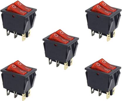 SAADIYA Double Rocker Switch SPST ON-OFF Conductor Baton